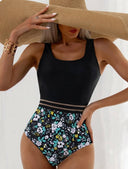 Traje de baño de una pieza estampado