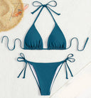 Conjunto de 2 piezas bikini unicolor