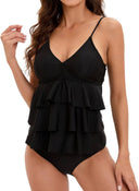 Tankini unicolor con bolado