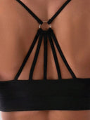 Conjunto de tankini negro de short