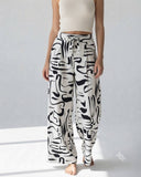 Pantalon ancho casual estampado