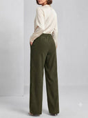 Pantalon recto tela de pana