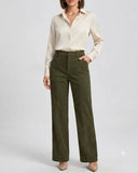 Pantalon recto tela de pana