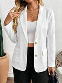 Blazer de lino con abertura trasera