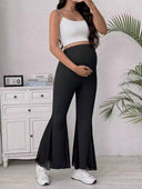 Leggins de maternidad bota ancha con cintura ajustable