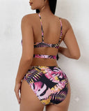 Set de 2 piezas traje de baño estampado