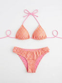 Set 2 piezas bikini con estampado