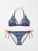 Set de 2 piezas traje de baño estampado