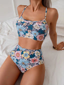Traje de baño bikini estampado floreado