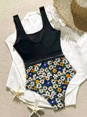 Traje de baño de una pieza estampado