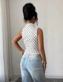 PROXIMAMENTE LUNARES blusa asimetrica de una manga - ArmasStyle