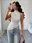 PROXIMAMENTE LUNARES blusa asimetrica de una manga - ArmasStyle