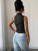 PROXIMAMENTE LUNARES blusa asimetrica de una manga - ArmasStyle