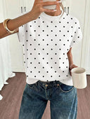 PROXIMAMENTE LUNARES blusa asimetrica tejida - ArmasStyle