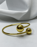 Pulsera con detalle de esfera enchapado en oro 14k acero inoxidable - ArmasStyle