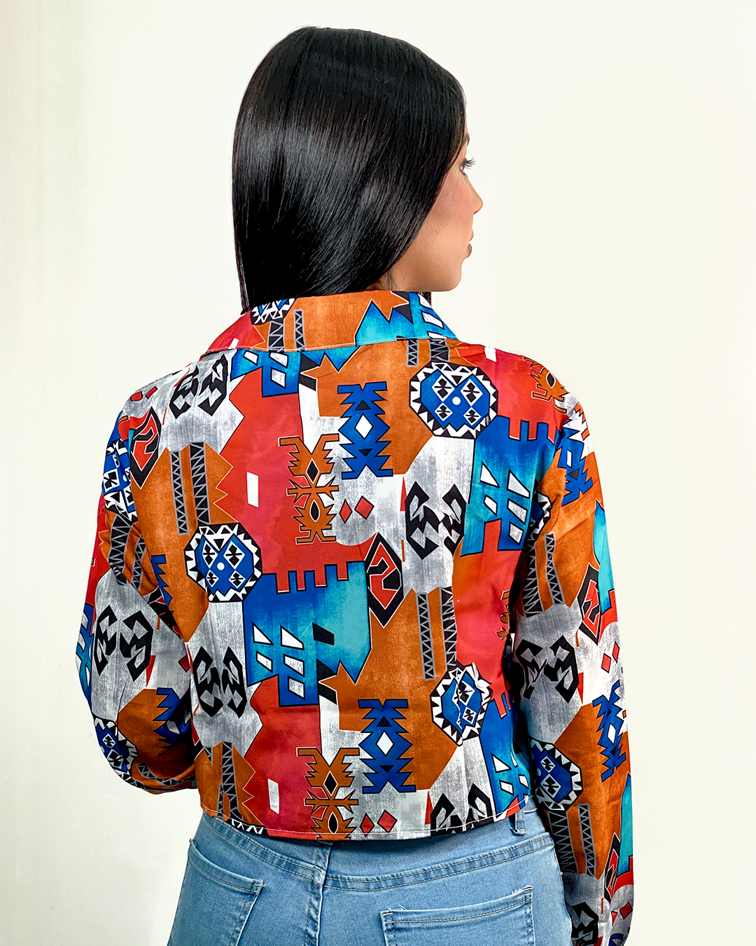 Camisa corta con estampado