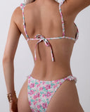 Set 2 piezas bikini estampado con tirantes fruncidos - ArmasStyle