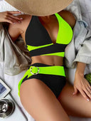Set de 2 pieza bikini negro con verde neon - ArmasStyle