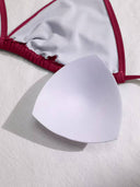 Set de 2 piezas bikini clasico unicolor - ArmasStyle