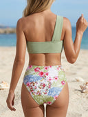 Set de 2 piezas bikini parte superior de un hombro - ArmasStyle