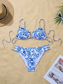 Set de 2 piezas de bikini con estampado y broche sujador - ArmasStyle