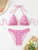 Set de 2 piezas traje de baño estampado floreado - ArmasStyle