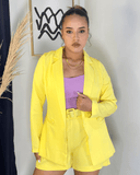 Set de 3 piezas blazer, shorts y tops - ArmasStyle