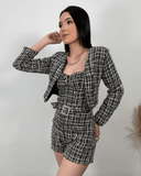 Set de enterizo y chaleco brillante - ArmasStyle