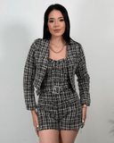 Set de enterizo y chaleco brillante - ArmasStyle