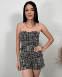 Set de enterizo y chaleco brillante - ArmasStyle