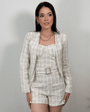 Set de enterizo y chaleco brillante - ArmasStyle