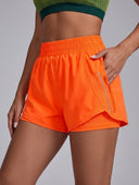 Shorts running unicolor con bolsillos - ArmasStyle