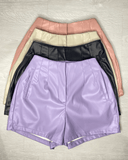 Shorts tipo Zara de cuerina - ArmasStyle