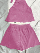 Shorts unicolor holgado satinado - ArmasStyle