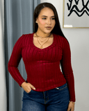 SUETER CUELLO V MANGA LARGA - ArmasStyle