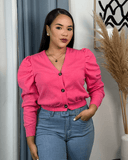 Sueter jersey manga bombacha y botones - ArmasStyle