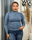 Sueter tejido ajustado con piedreria - ArmasStyle