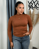 Sueter tejido ajustado con piedreria - ArmasStyle