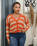 Sueter tejido con botones de rayas - ArmasStyle