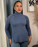 Sueter tejido cuello alto