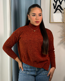 Sueter tejido corte asimetrico