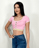 Tops basico con detalle brillante - ArmasStyle