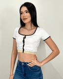 Tops basico con detalle brillante - ArmasStyle