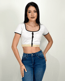 Tops basico con detalle brillante - ArmasStyle