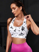 Tops deportivo estampado con cierre - ArmasStyle