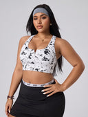 Tops deportivo estampado con cierre - ArmasStyle