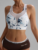 Tops deportivo estampado con malla - ArmasStyle