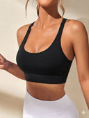 Tops deportivo unicolor espalda con malla - ArmasStyle