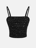 Tops halter corto con destellos - ArmasStyle