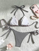 Traje de baño 2 piezas estampado a rayas - ArmasStyle